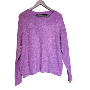 Vero Moda pink long-sleeved soft crew-neck  pull-over sweater